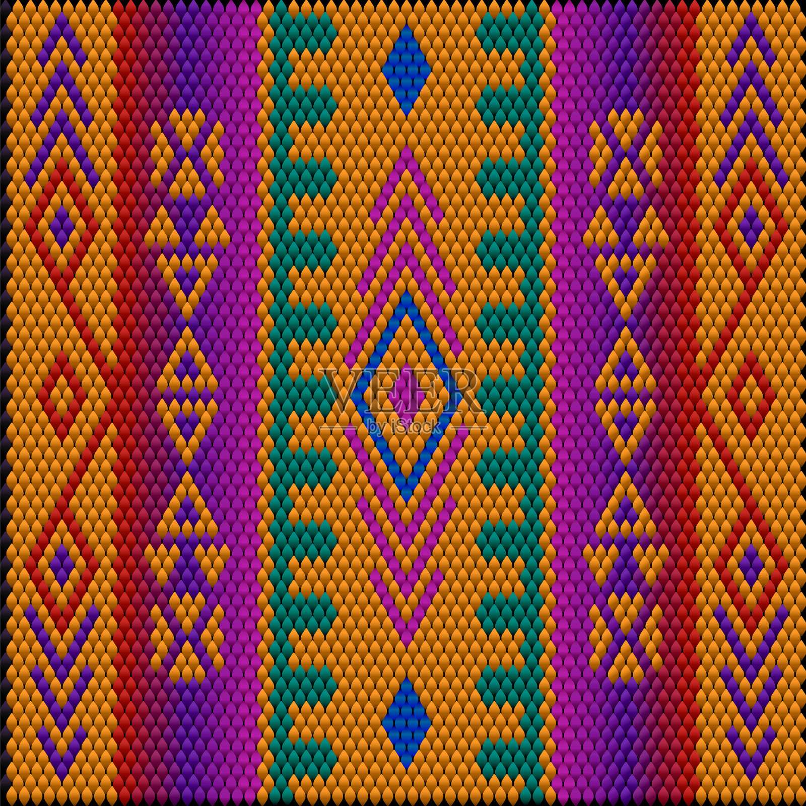 无缝的民族装饰织物内部插画图片素材