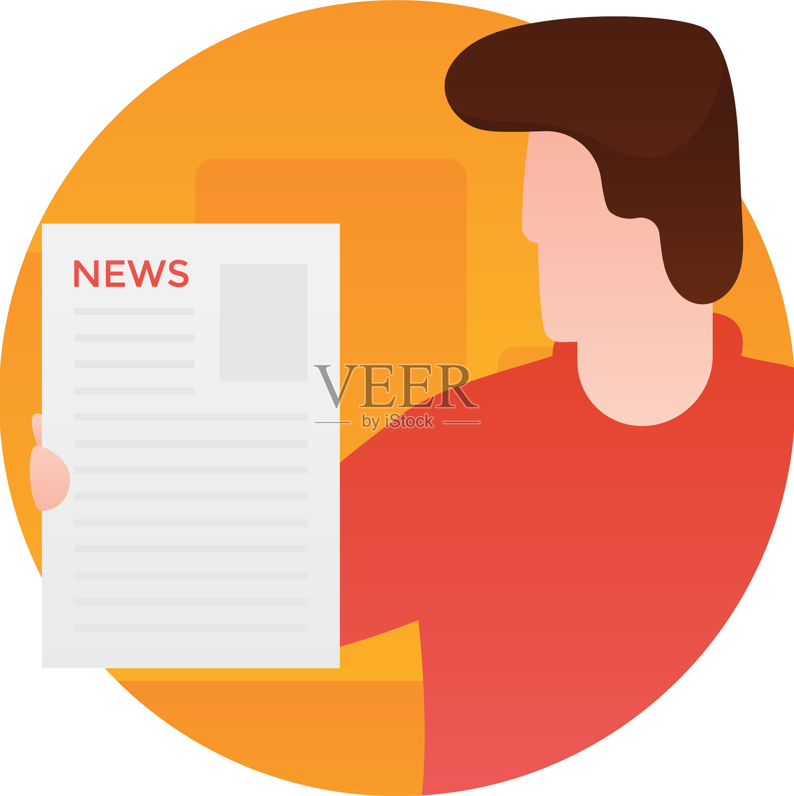 新闻报道设计元素图片