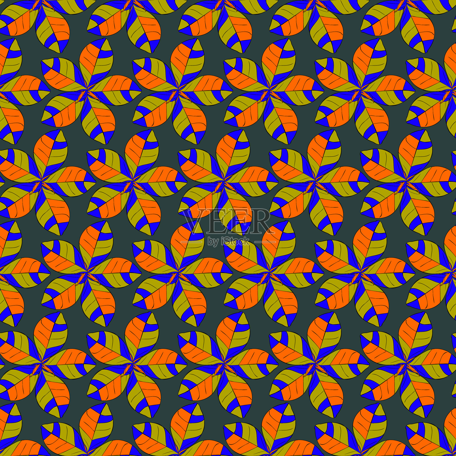 鲜花马赛克插画图片素材