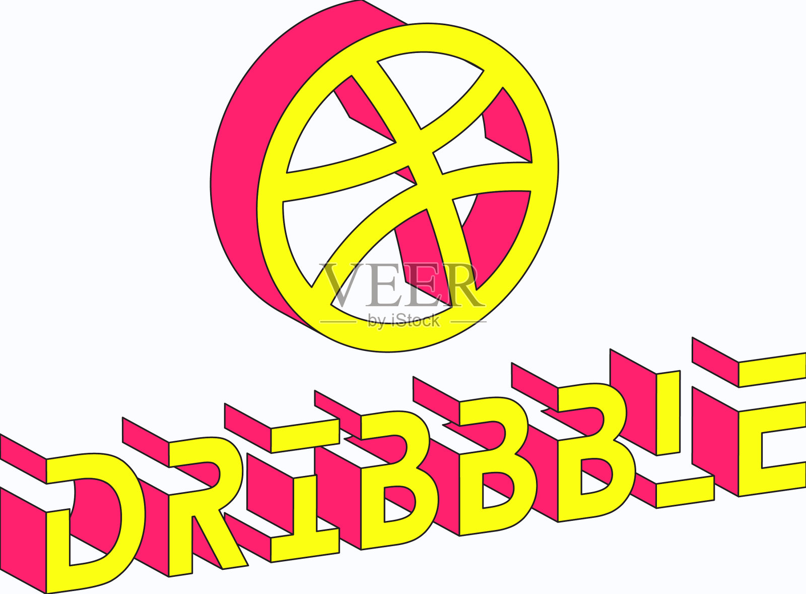 dribbble等距插画图片素材