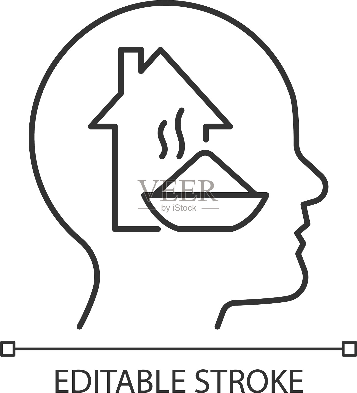 生理动机线性图标插画图片素材