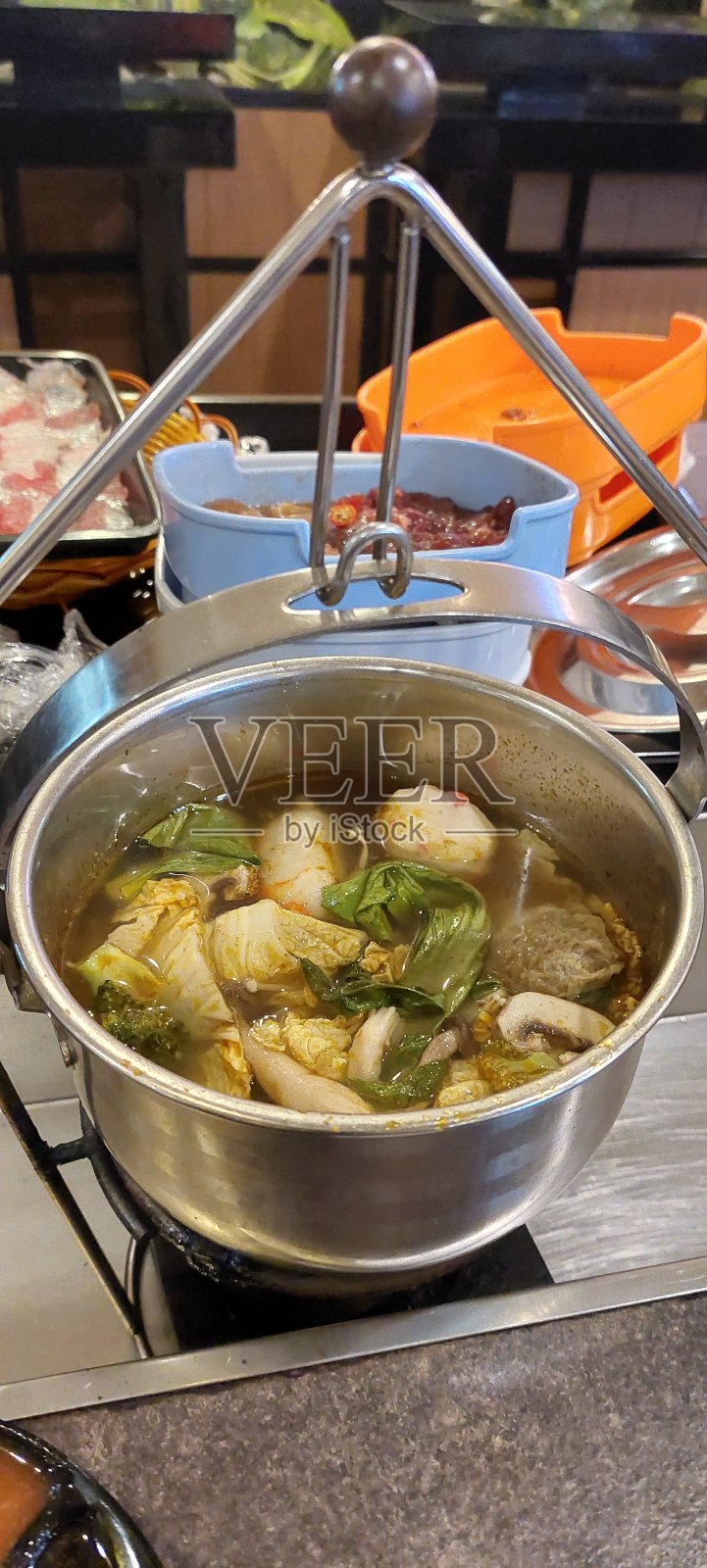 一壶又热又新鲜的汽船照片摄影图片