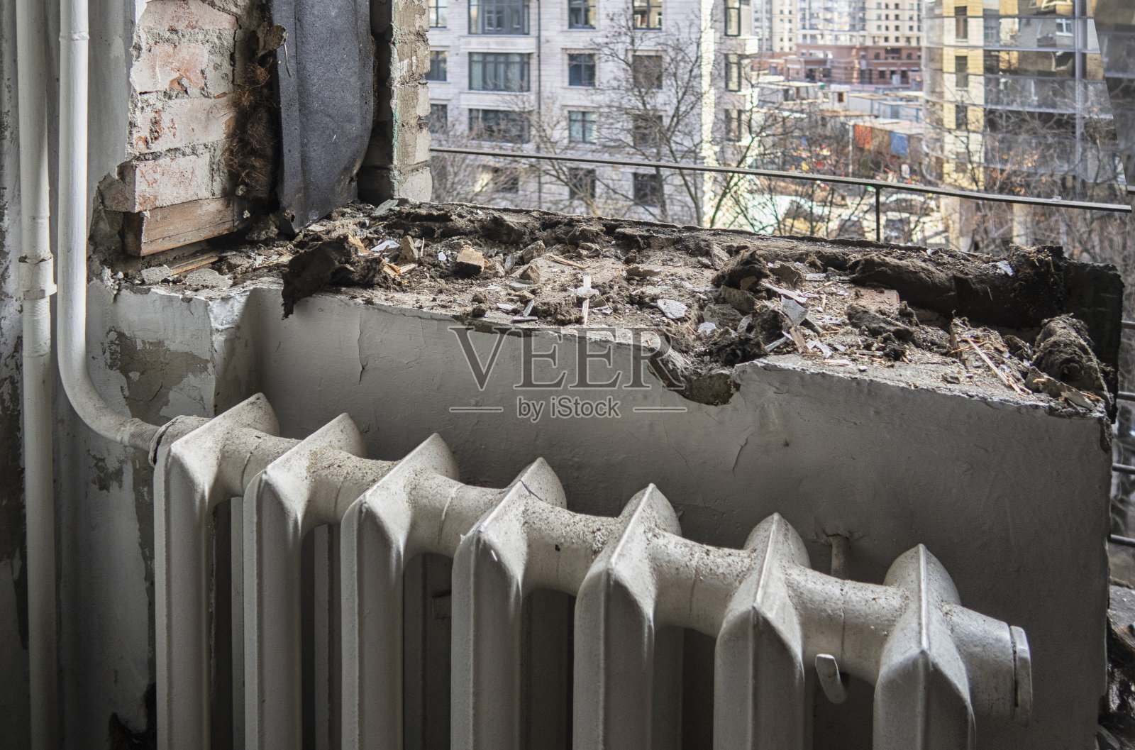 家居装修-装修期间的旧公寓。俄罗斯。照片摄影图片