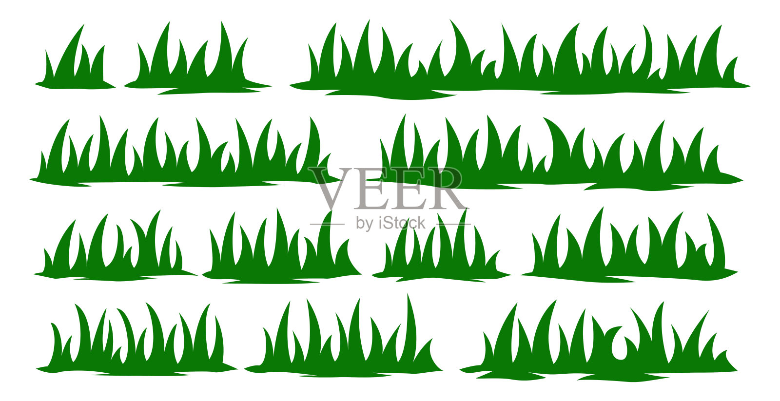 绿草集合插画图片素材