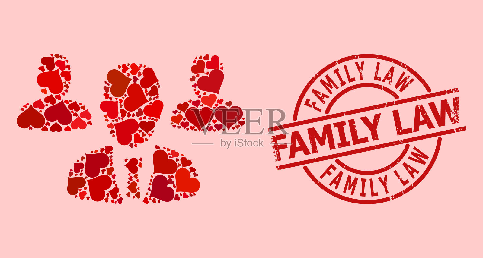 遇险家法章和红爱队工作人员插画图片素材