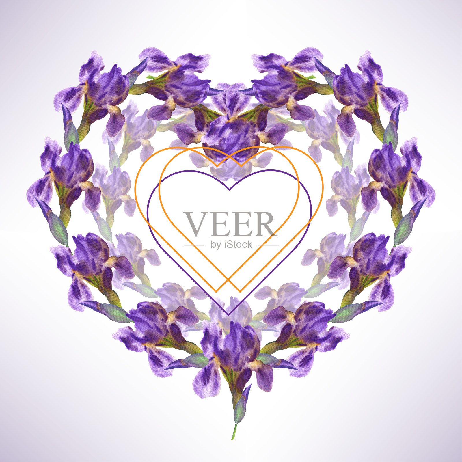 婚礼礼物贺卡插画图片素材