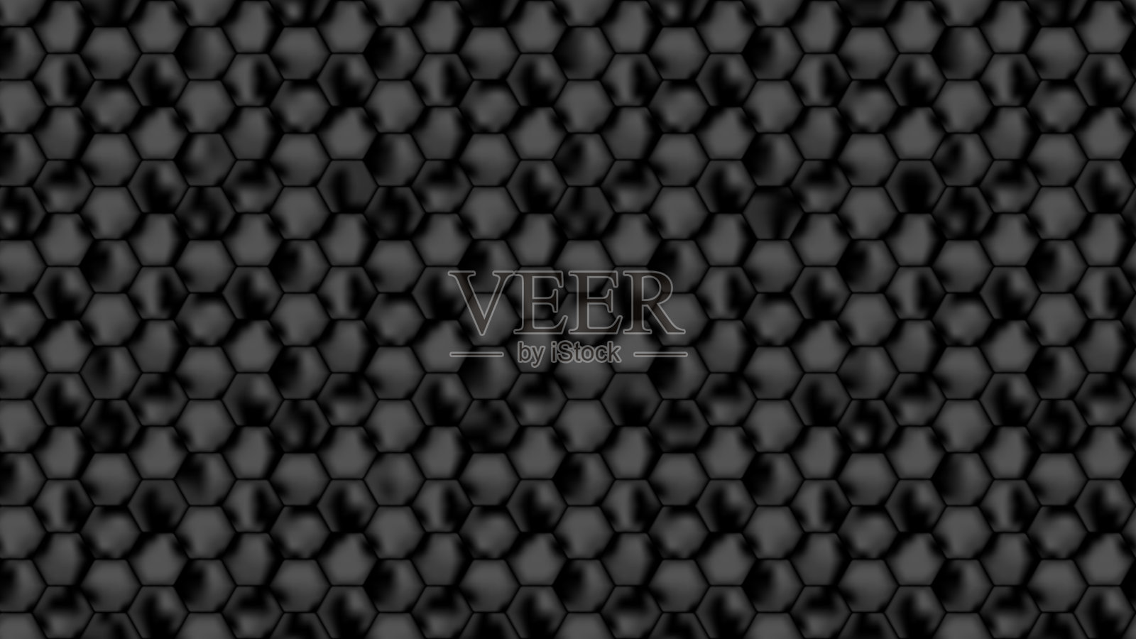无缝背景从黑色蜂巢。背景从黑暗的重复六边形横幅设计。矢量插图。插画图片素材