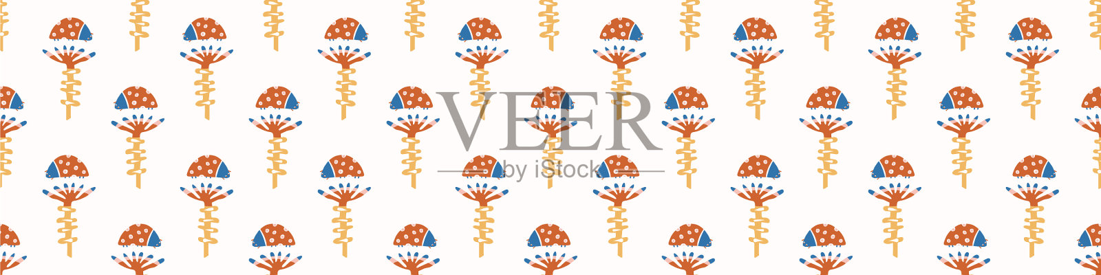 抽象有趣的马蒂斯风格剪花插画图片素材