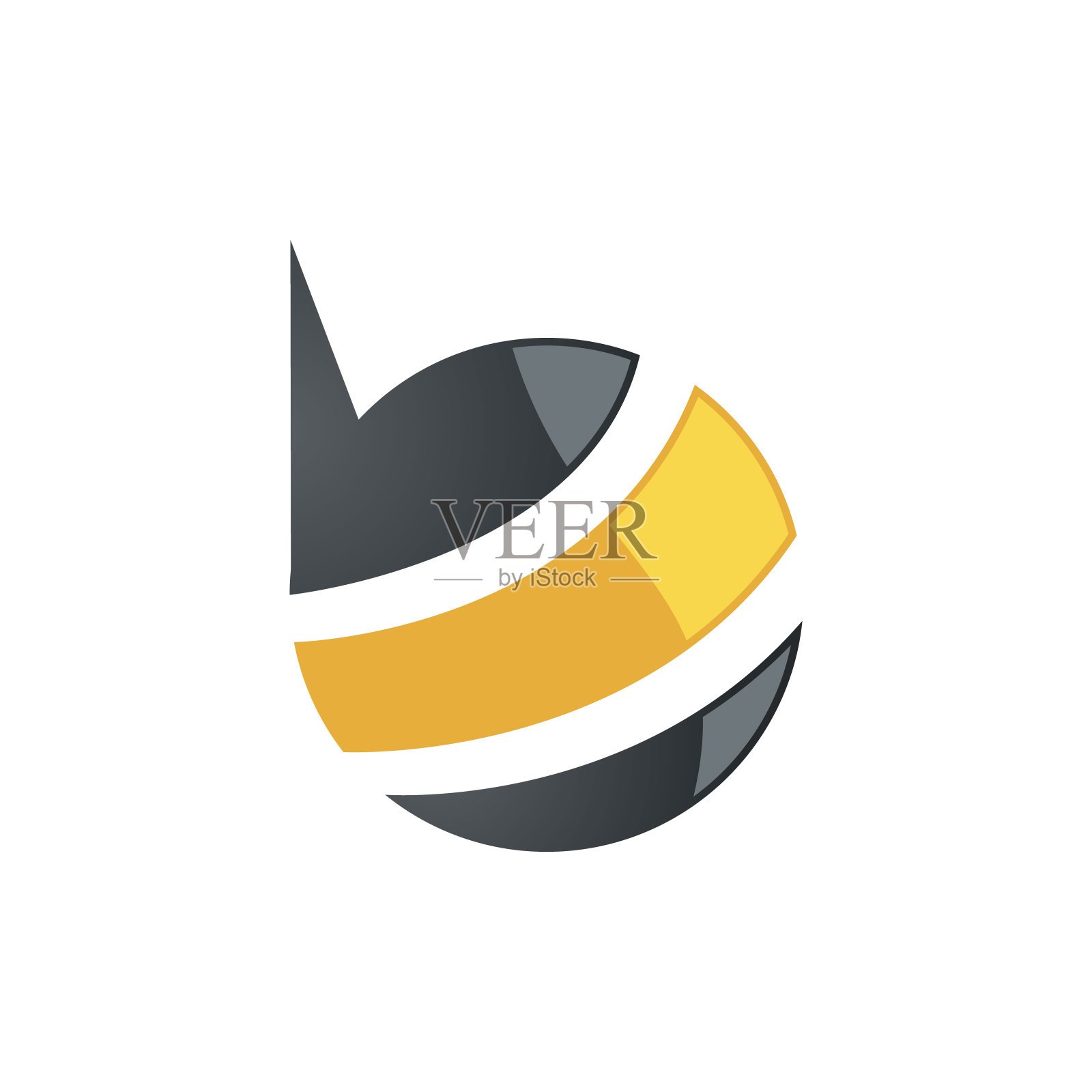 字母B聊天聊天标志模板矢量设计插画图片素材