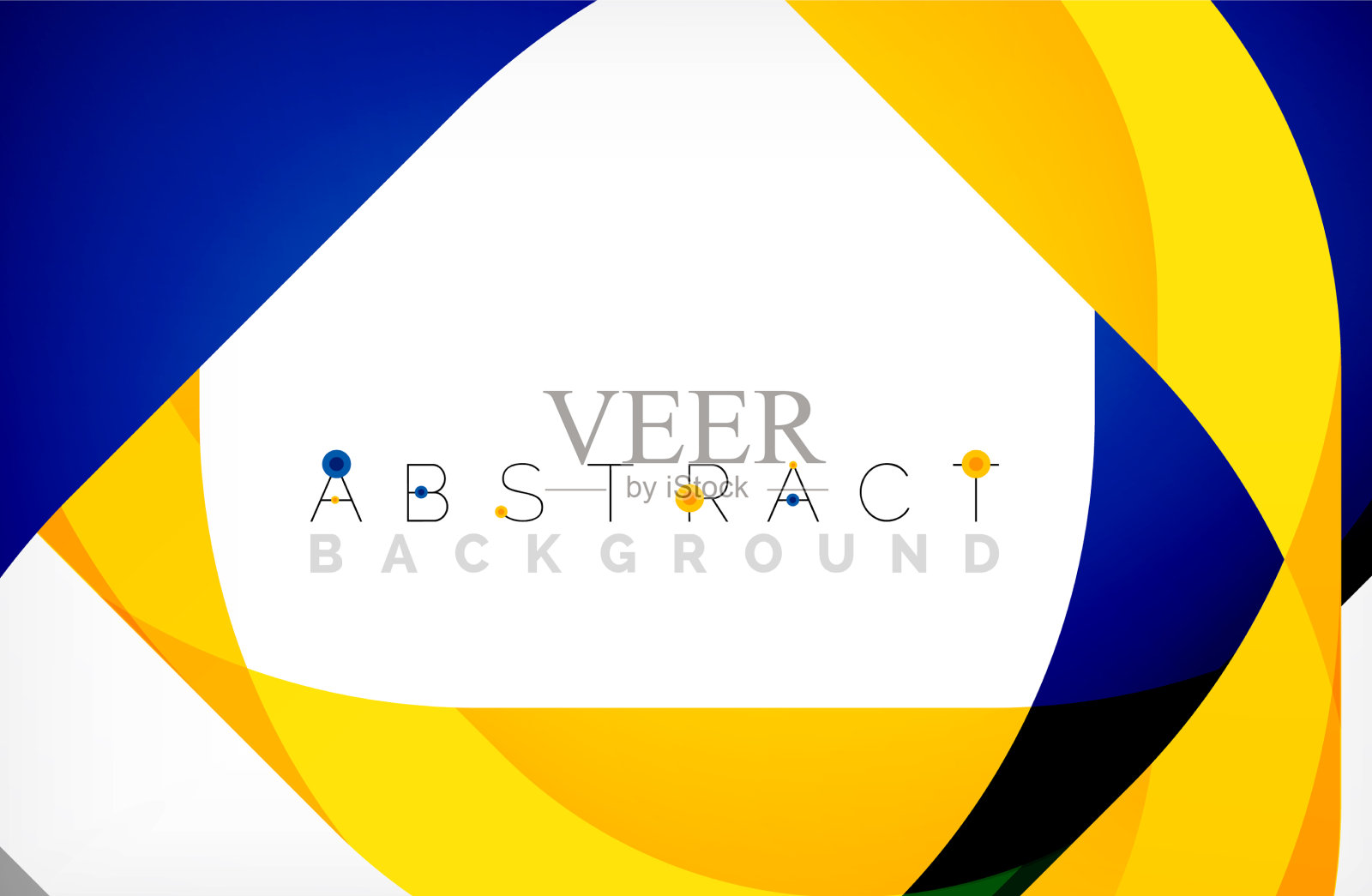 抽象的带有重叠波的正方形形状插画图片素材