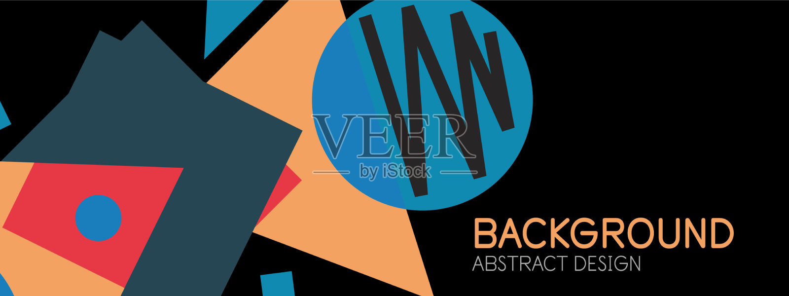 抽象的背景块线三角形插画图片素材