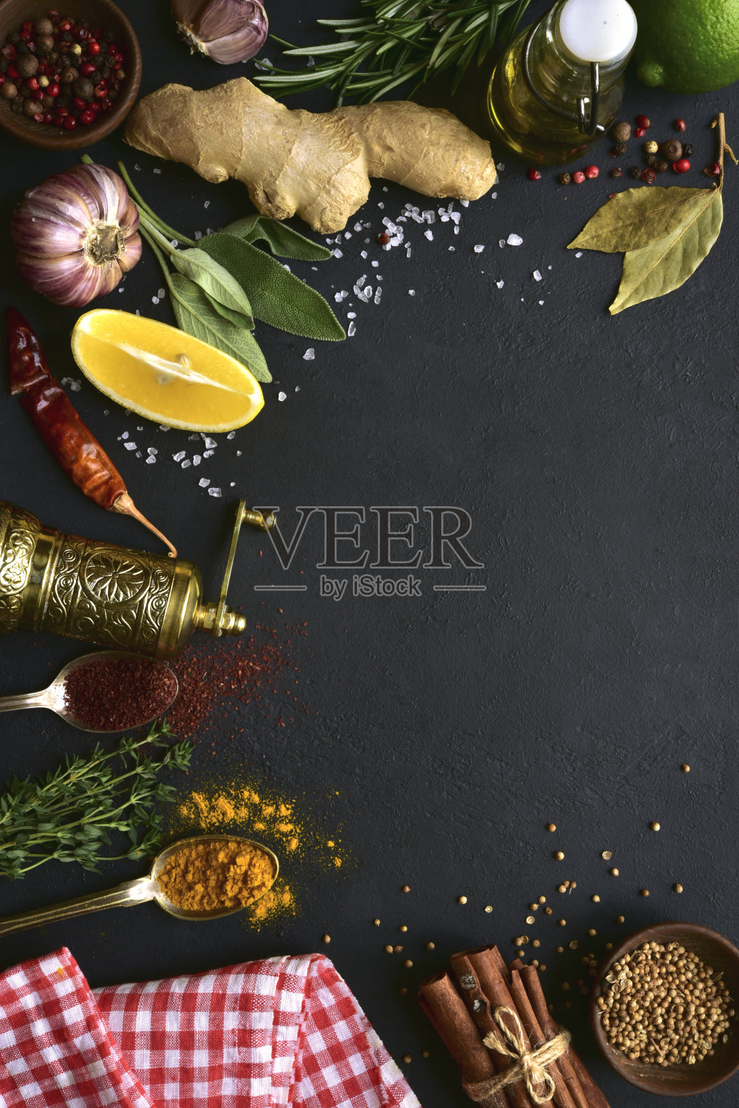 有机天然香料套装照片摄影图片