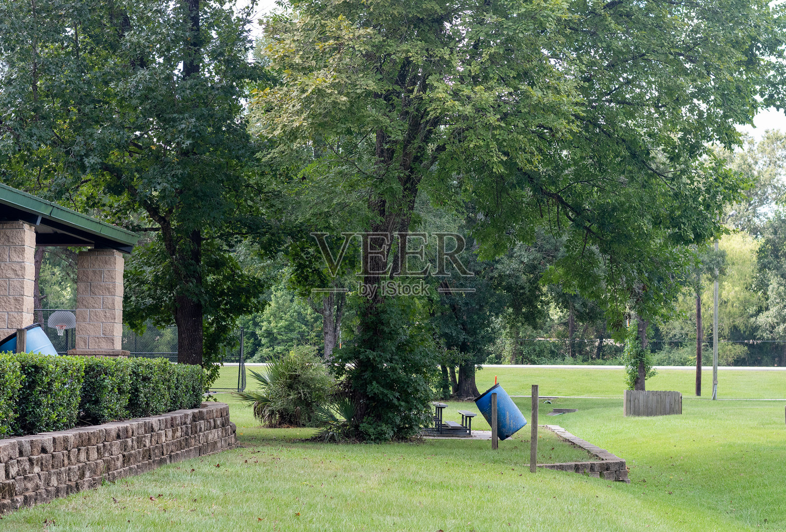 公园中的亭子照片摄影图片
