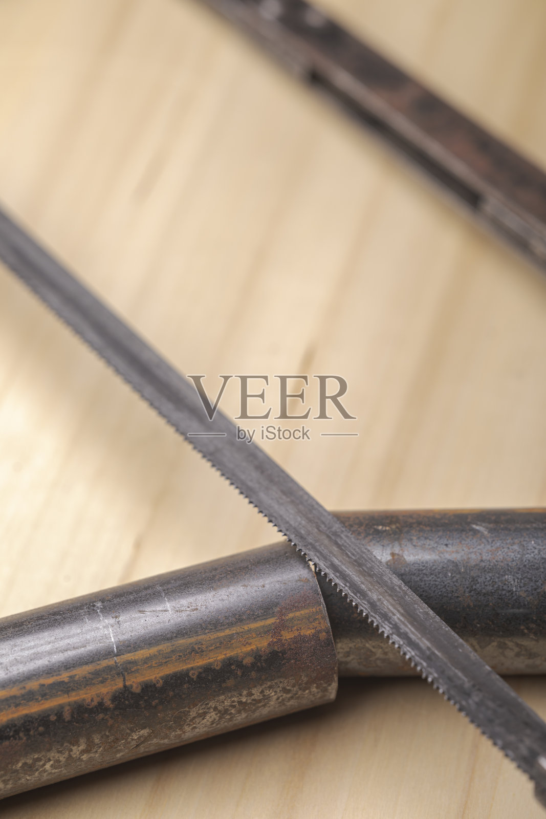 老式金属锯条关闭照片摄影图片