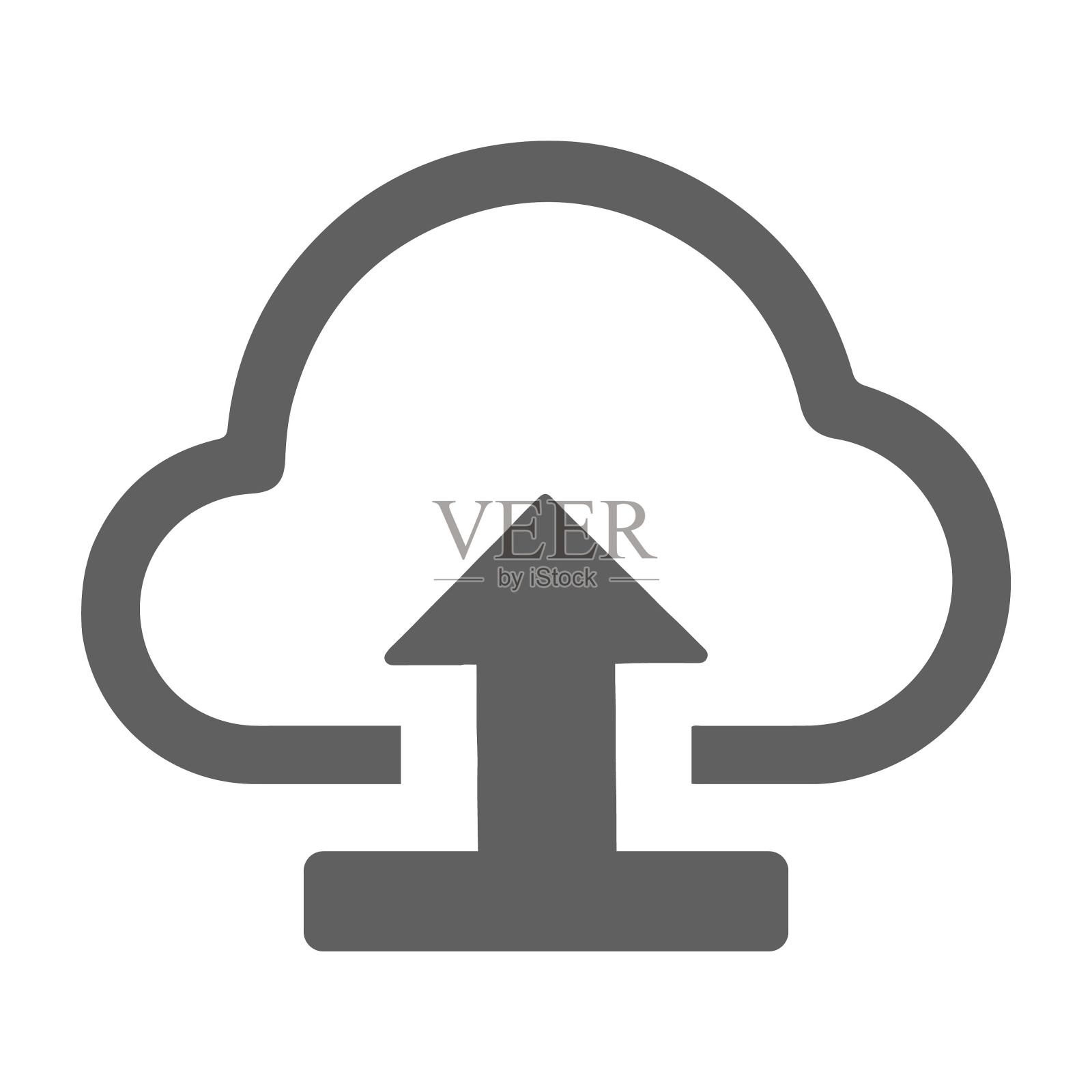 云保存，保存到云，上传，云存储，云备份图标图标素材