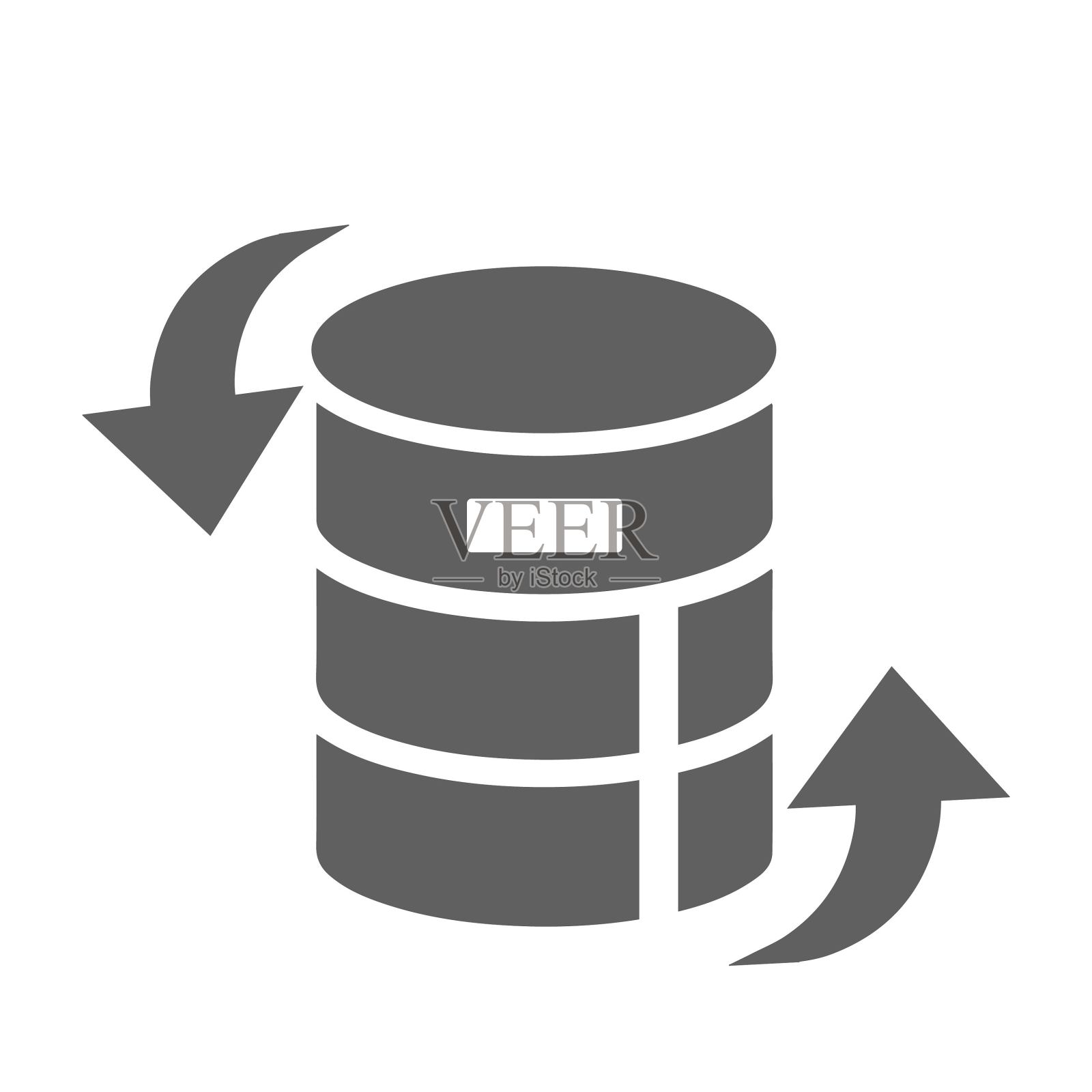 数据库，更新，数据，同步，刷新图标插画图片素材