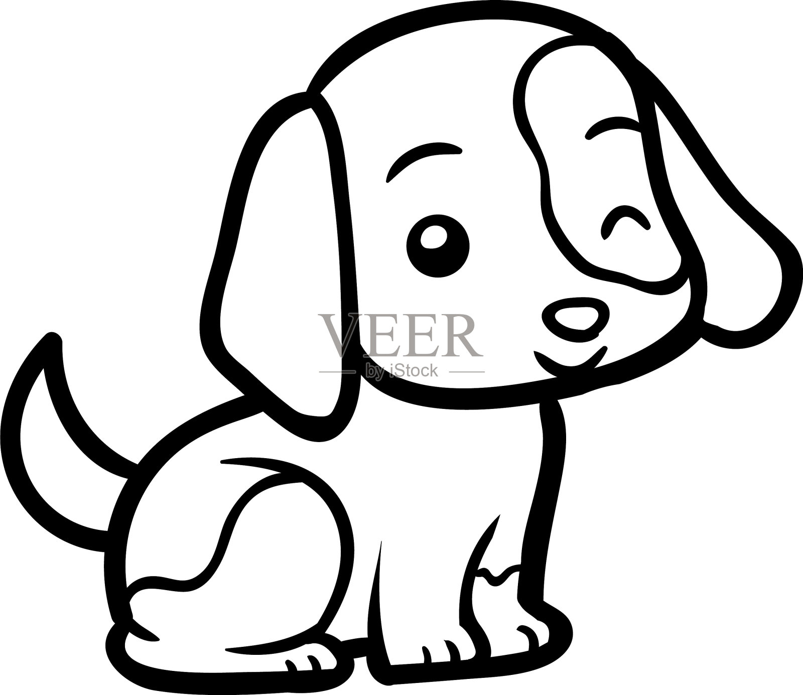 彩色书狗设计元素图片