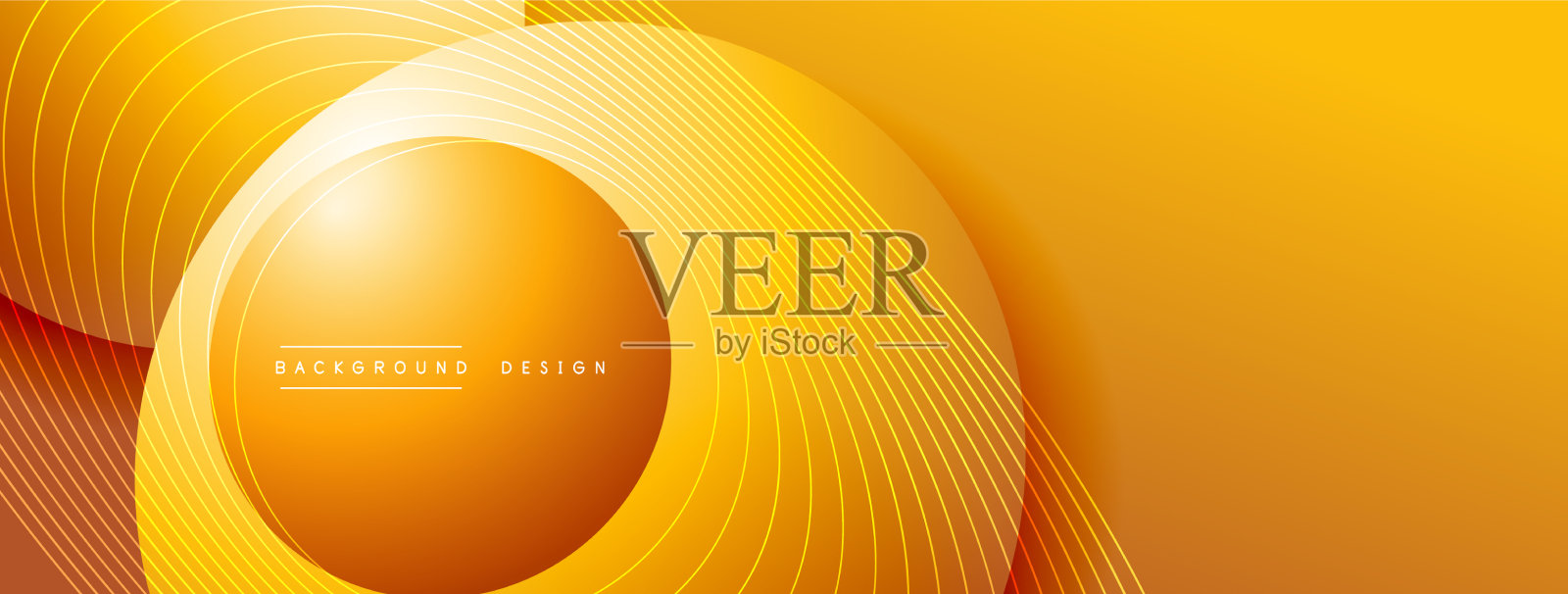 带有阴影的渐变圆形技术插画图片素材