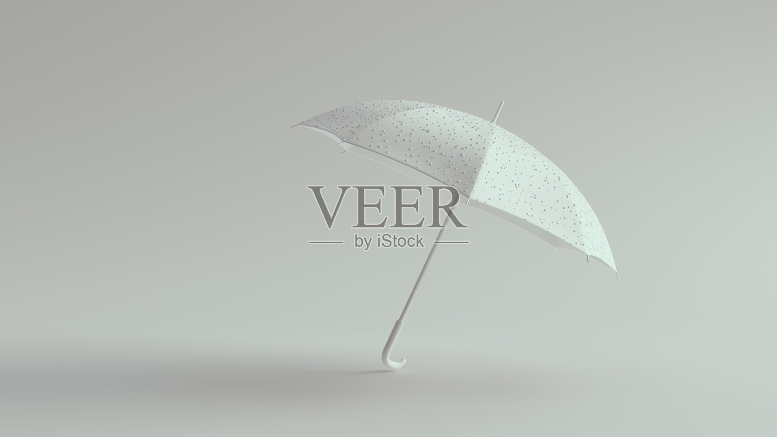 带有白色水滴的白色伞照片摄影图片