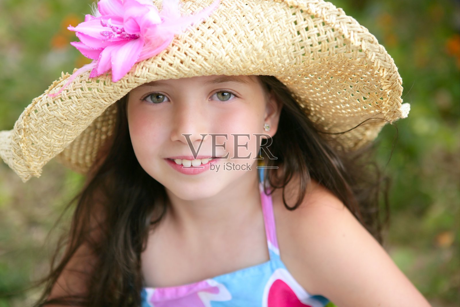 美丽少女的特写肖像照片摄影图片