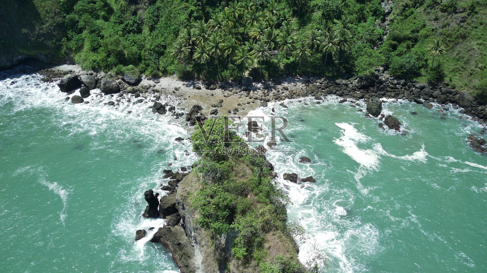 伟大的海滩礁石照片摄影图片