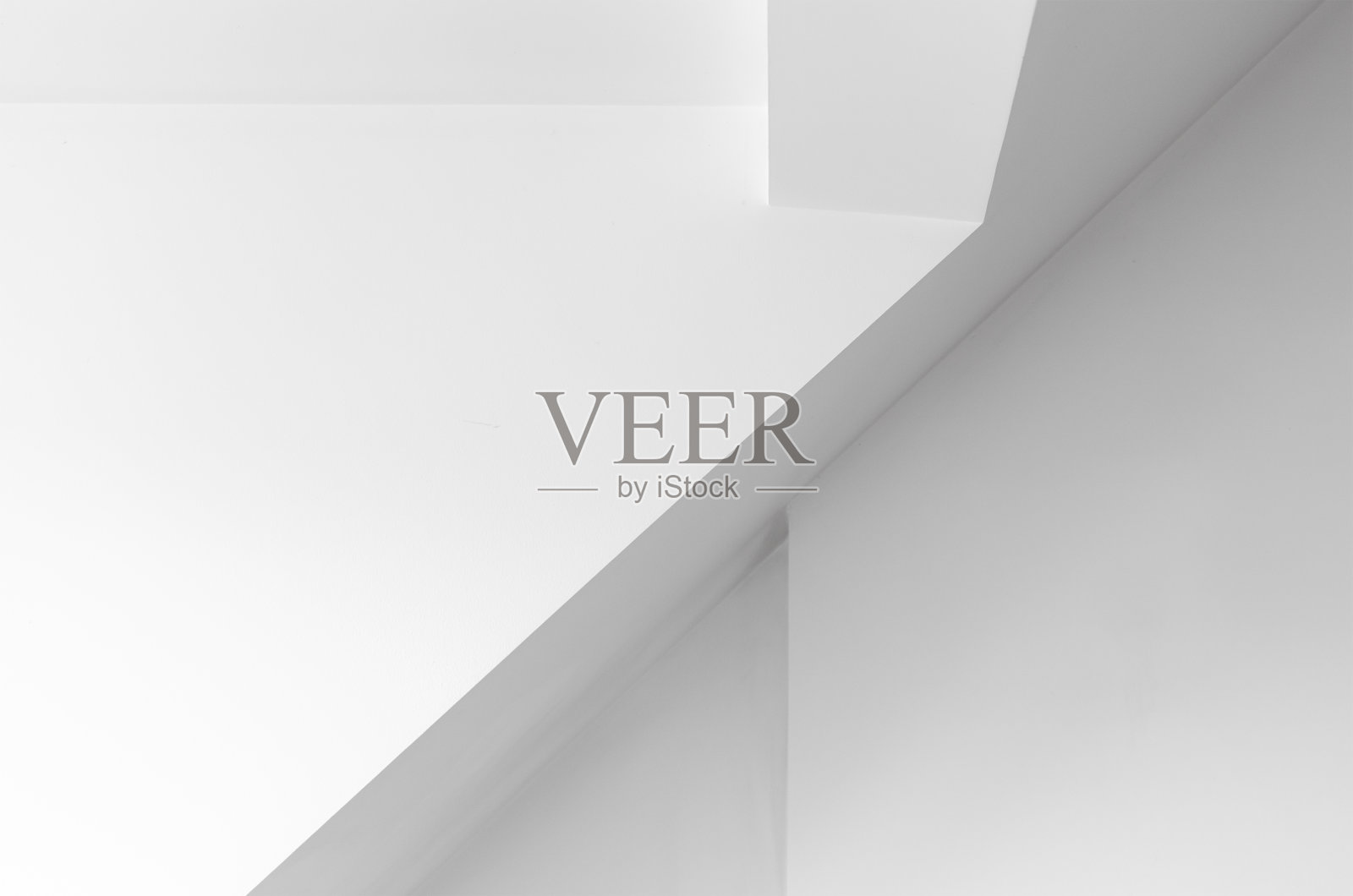 抽象白色极简的室内背景，天花板照片摄影图片