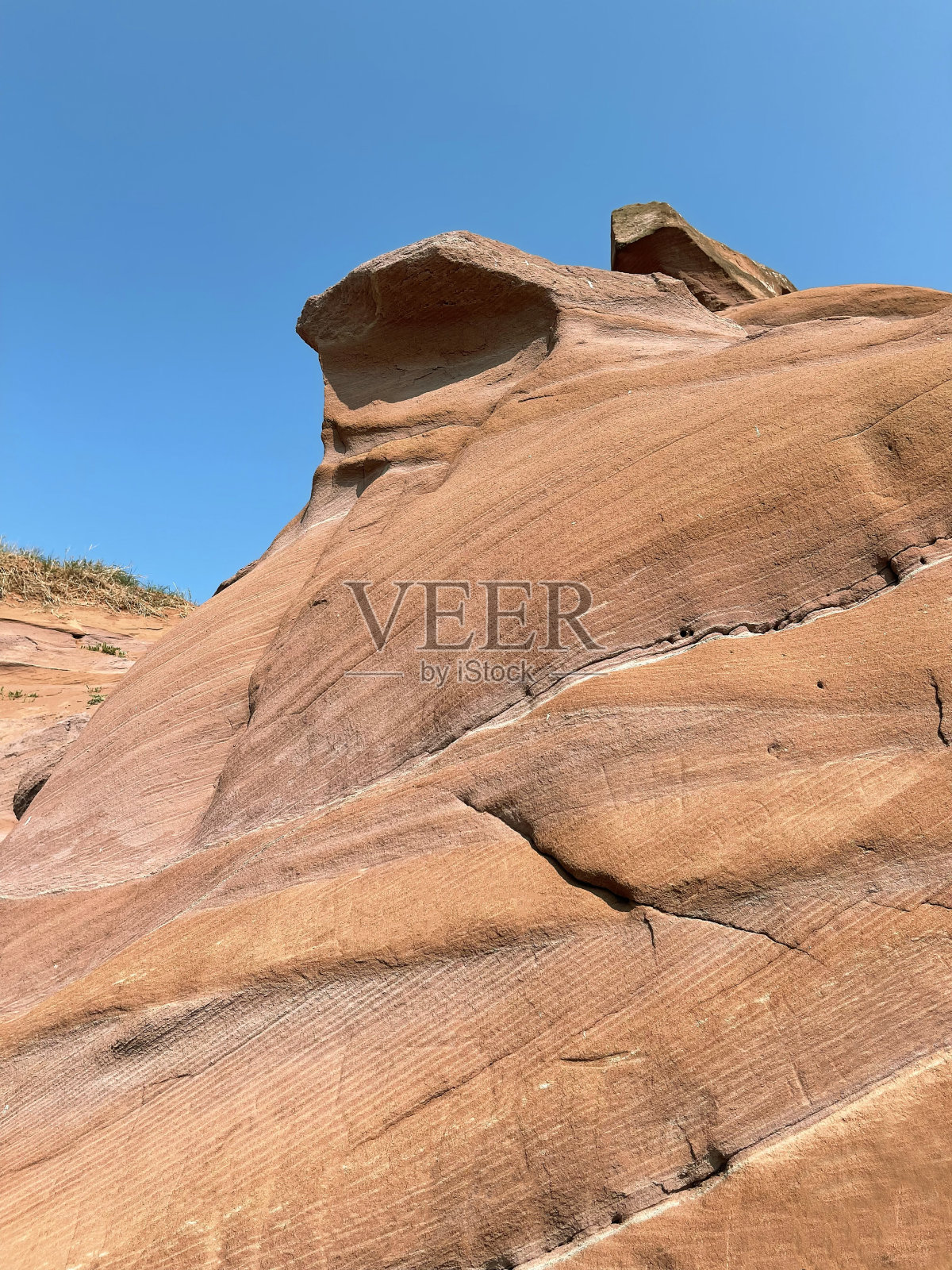 红色峡谷在库克莫尔，鞑靼斯坦，俄罗斯照片摄影图片