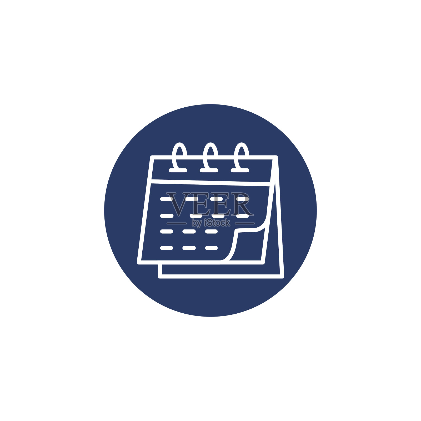 商务现代日历图标向量插画图片素材