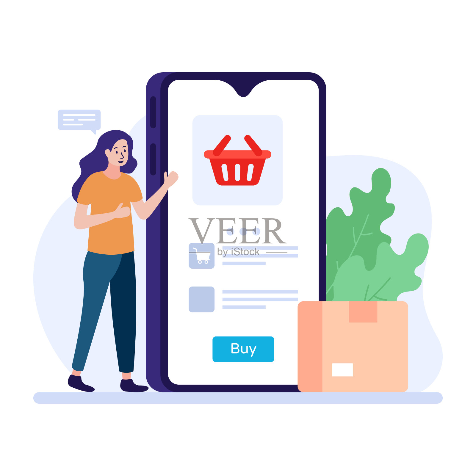 在线授课插画图片素材