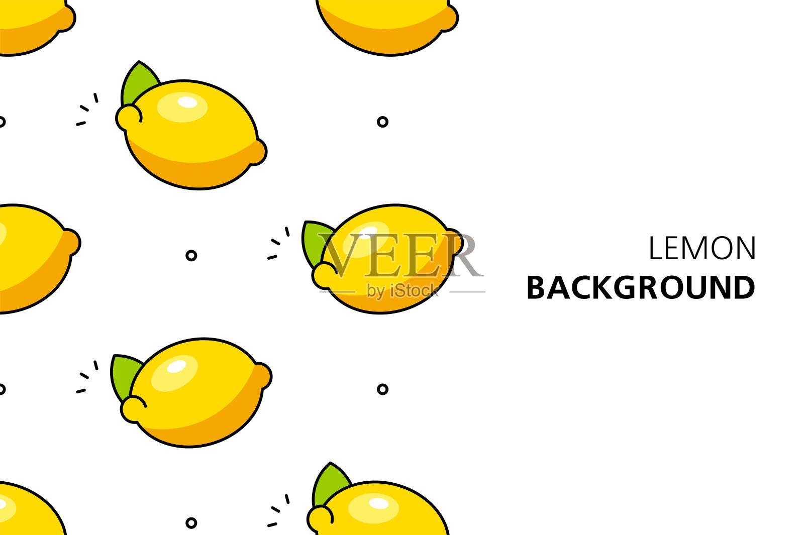 柠檬的背景插画图片素材