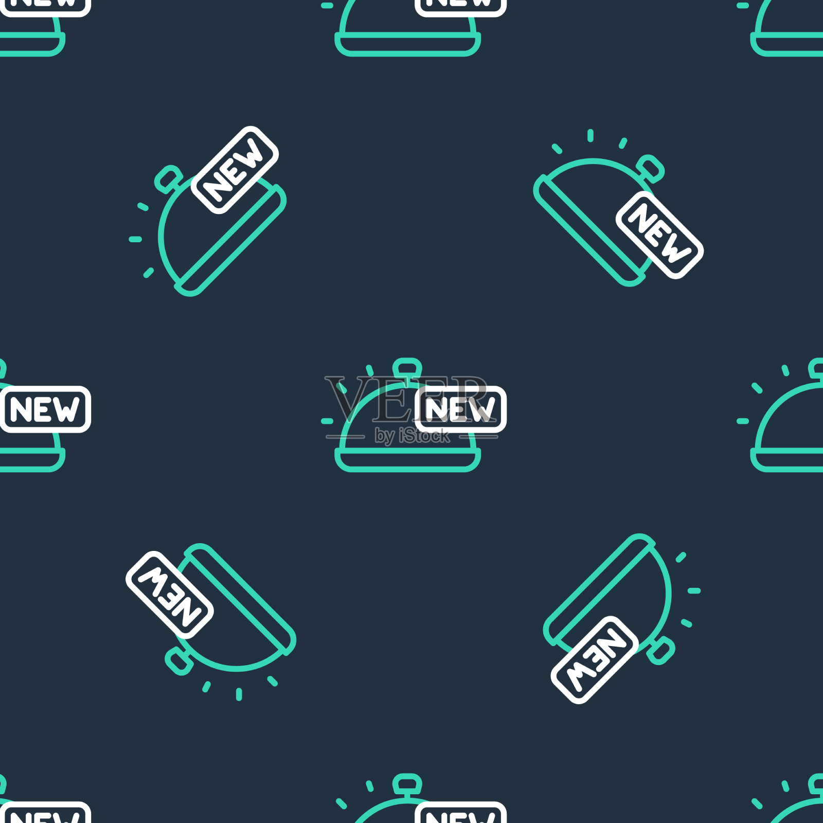 线盖着托盘上的食物图标孤立插画图片素材