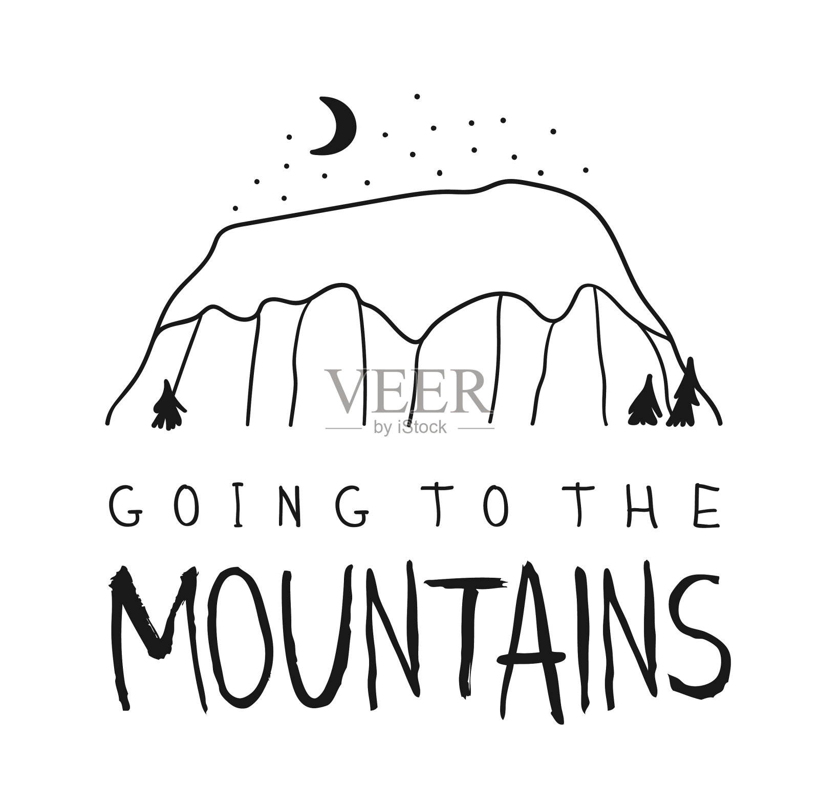 打印插画图片素材