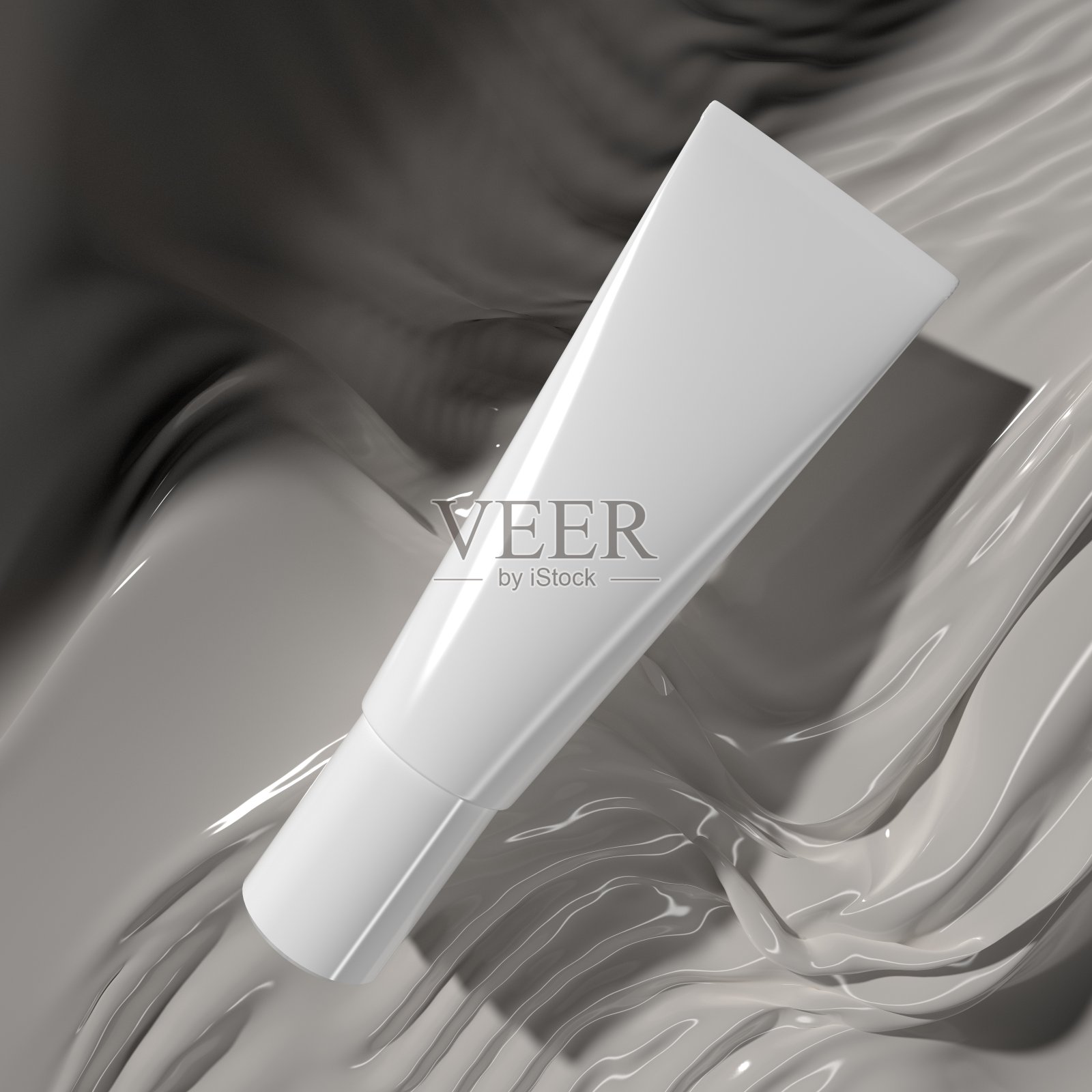 喷雾精华保湿瓶化妆品产品水反射演示模型照片摄影图片