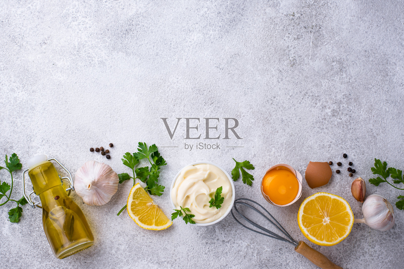 自制蛋黄酱照片摄影图片