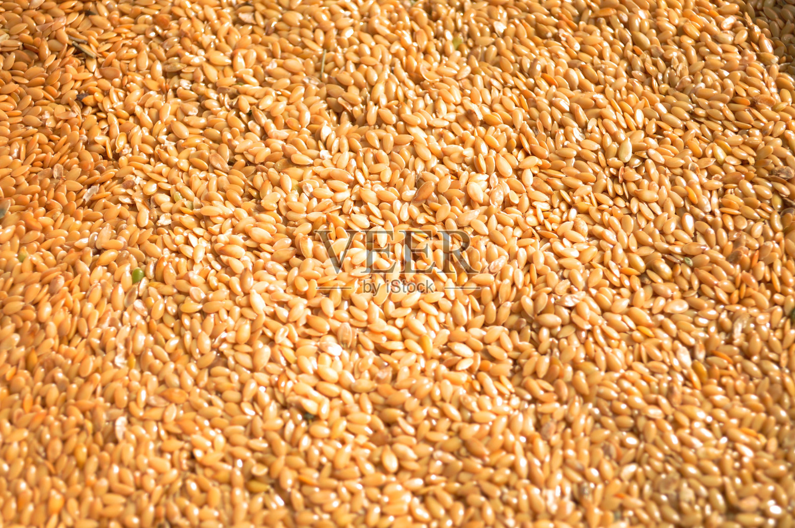 金黄色的健康亚麻籽。农产品照片摄影图片