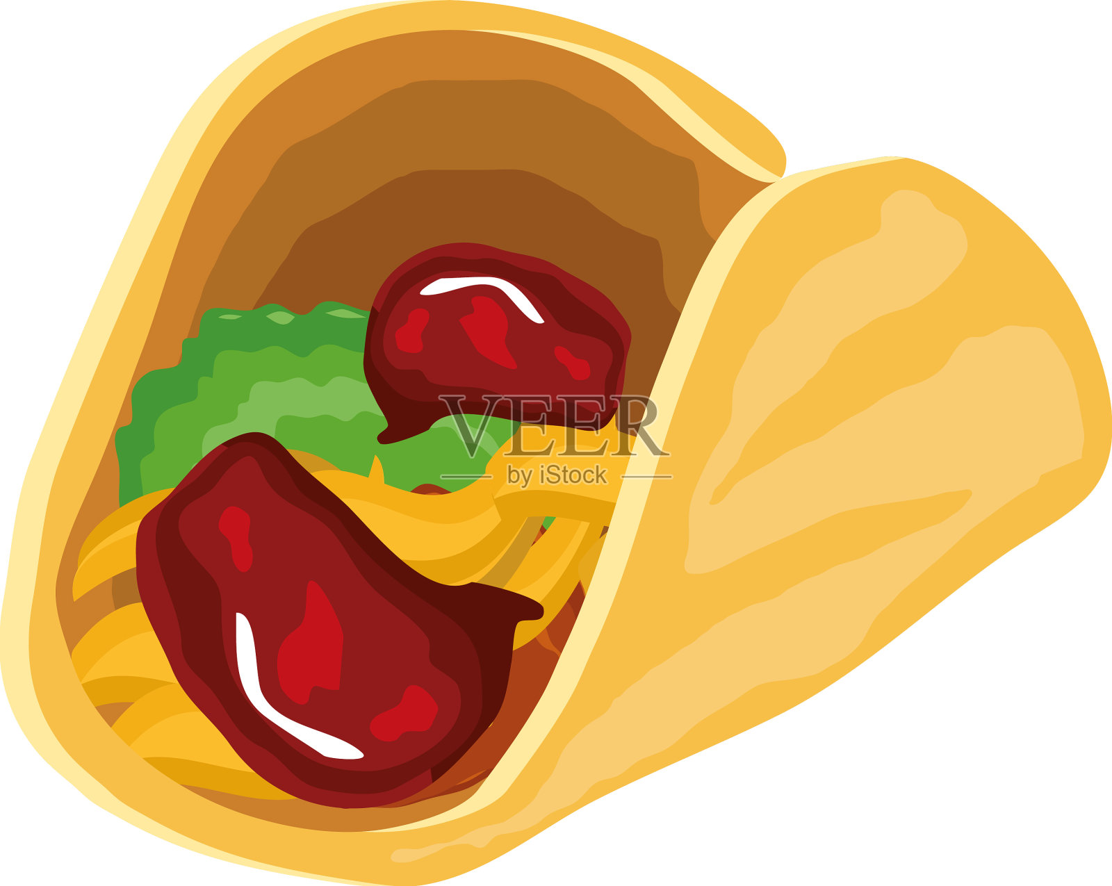 小丸子塔可设计元素图片