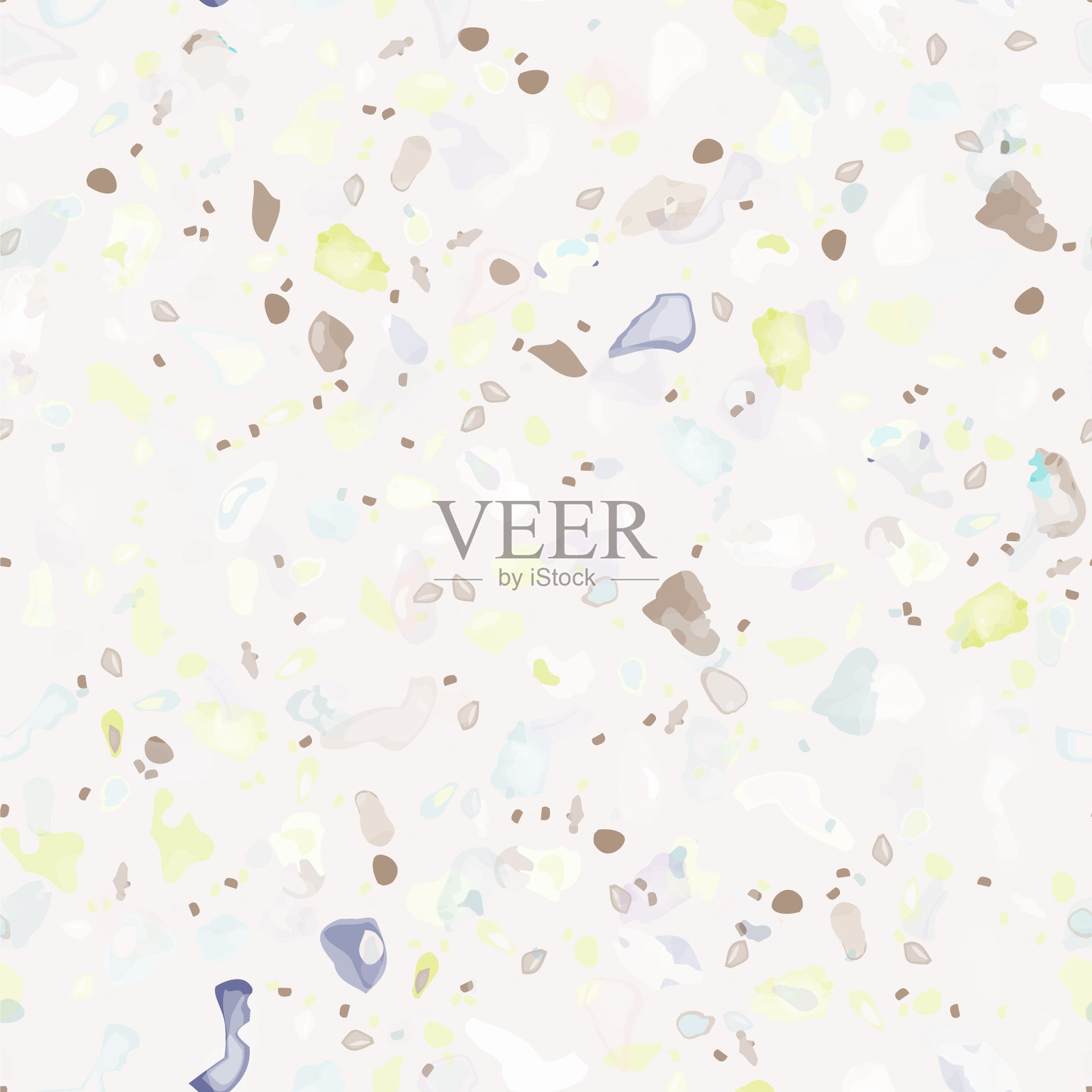 水磨石纹理地板无缝花纹插画图片素材