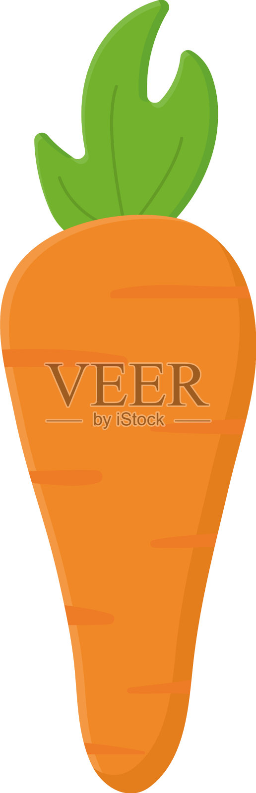 橙色的胡萝卜设计插画图片素材