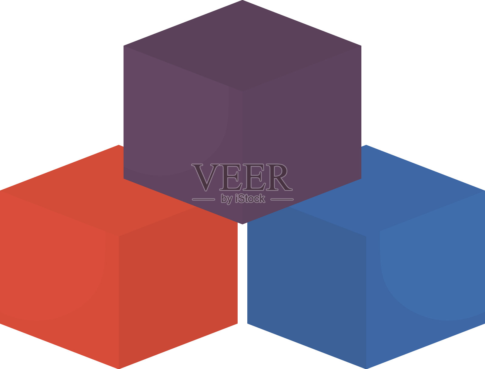 方块玩插画图片素材