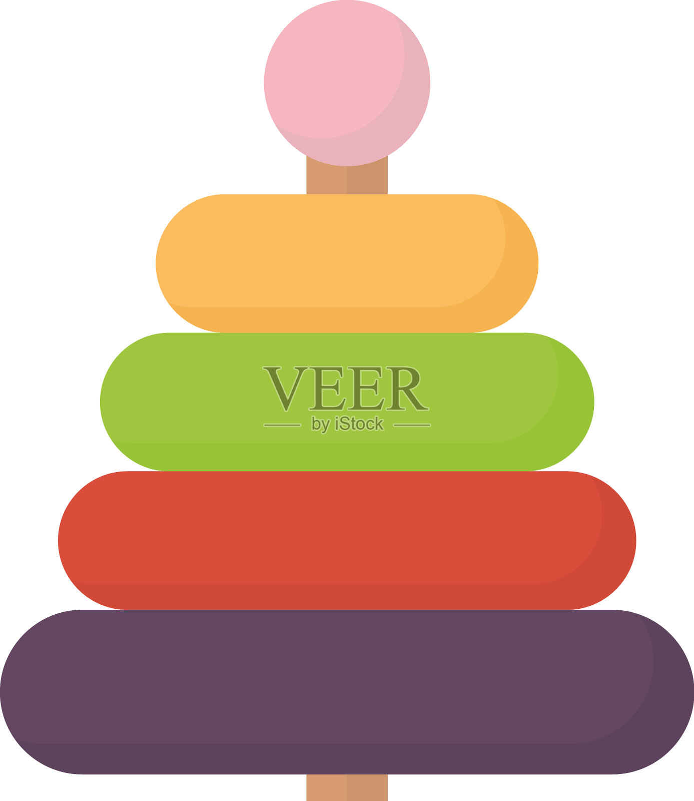 金字塔玩具设计插画图片素材