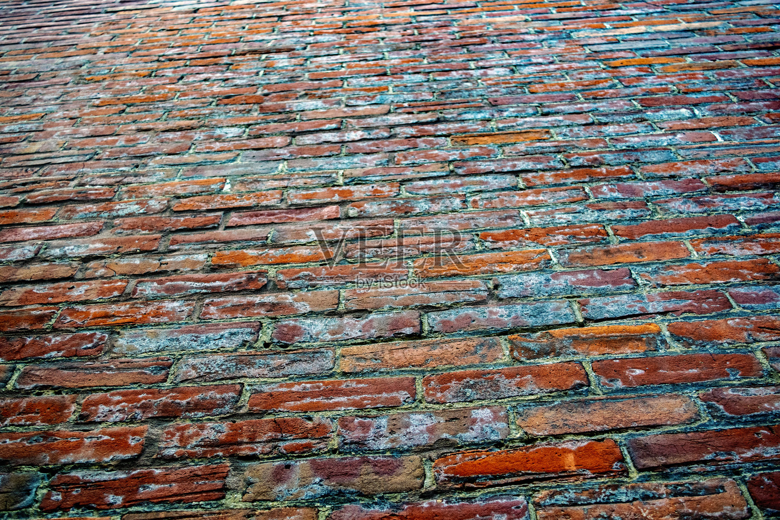 纹理复古砖墙，背景红石城市面照片摄影图片