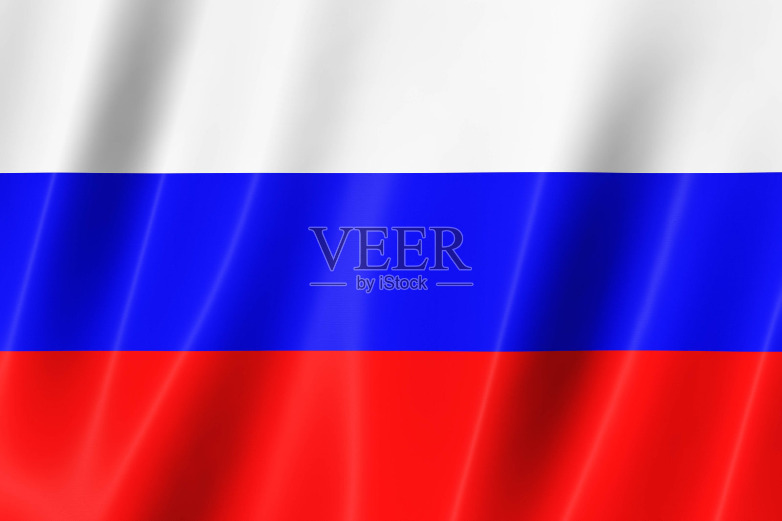 俄罗斯国旗的丝绸- 3d全景插图照片摄影图片