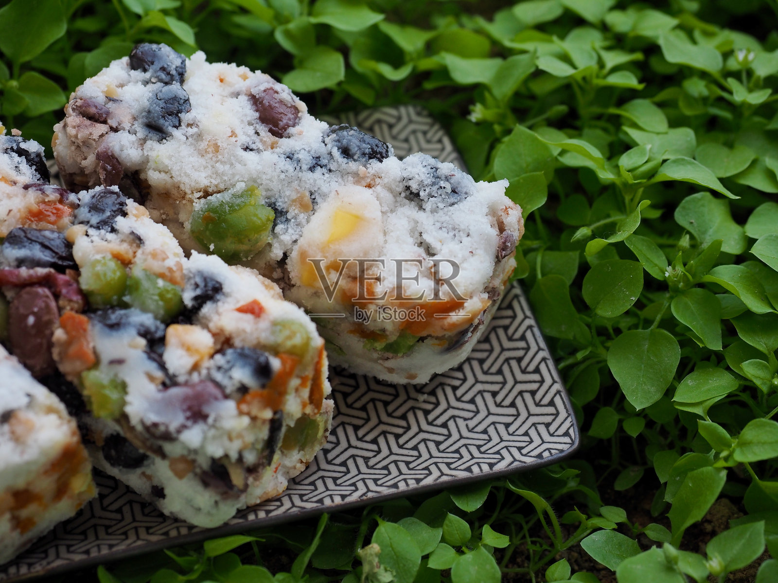 韩国传统食品，豆粕年糕照片摄影图片