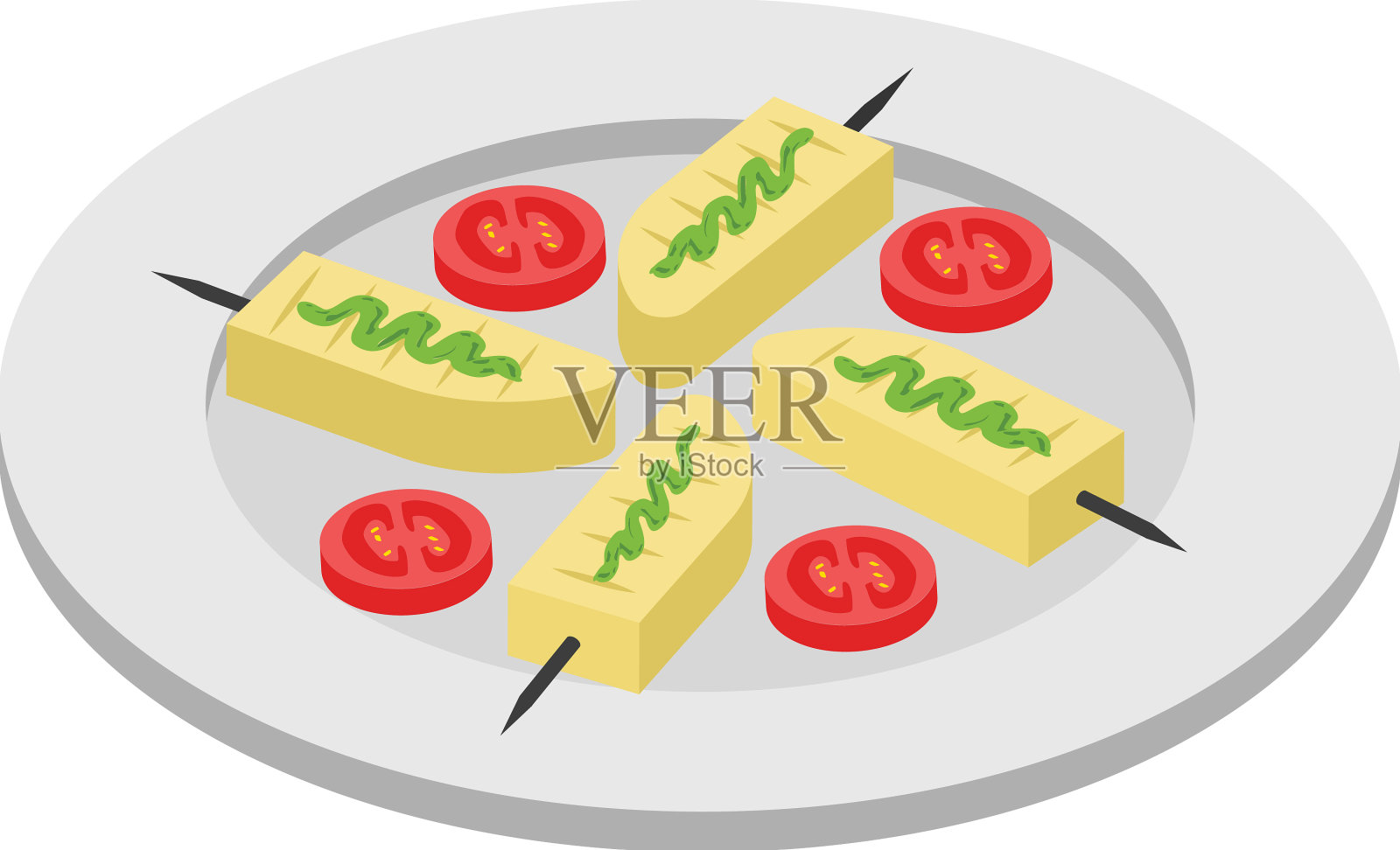 串肉扦设计元素图片