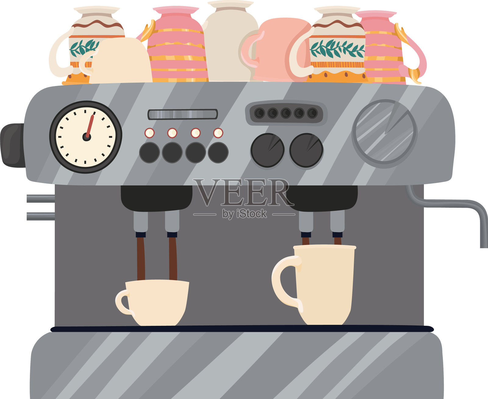 咖啡机插画图片素材