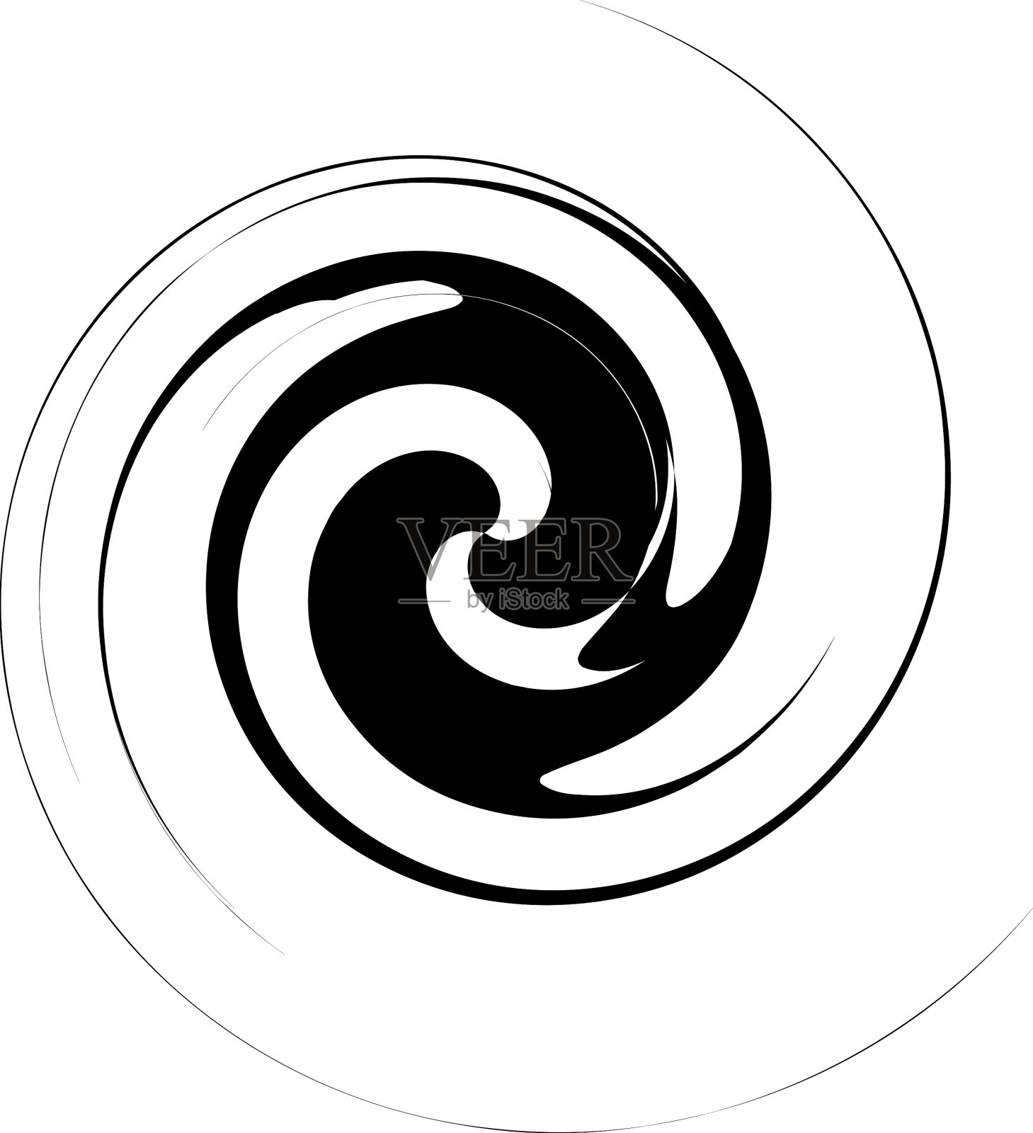 旋旋螺旋漩涡蜗壳螺旋圆形漩涡插画图片素材