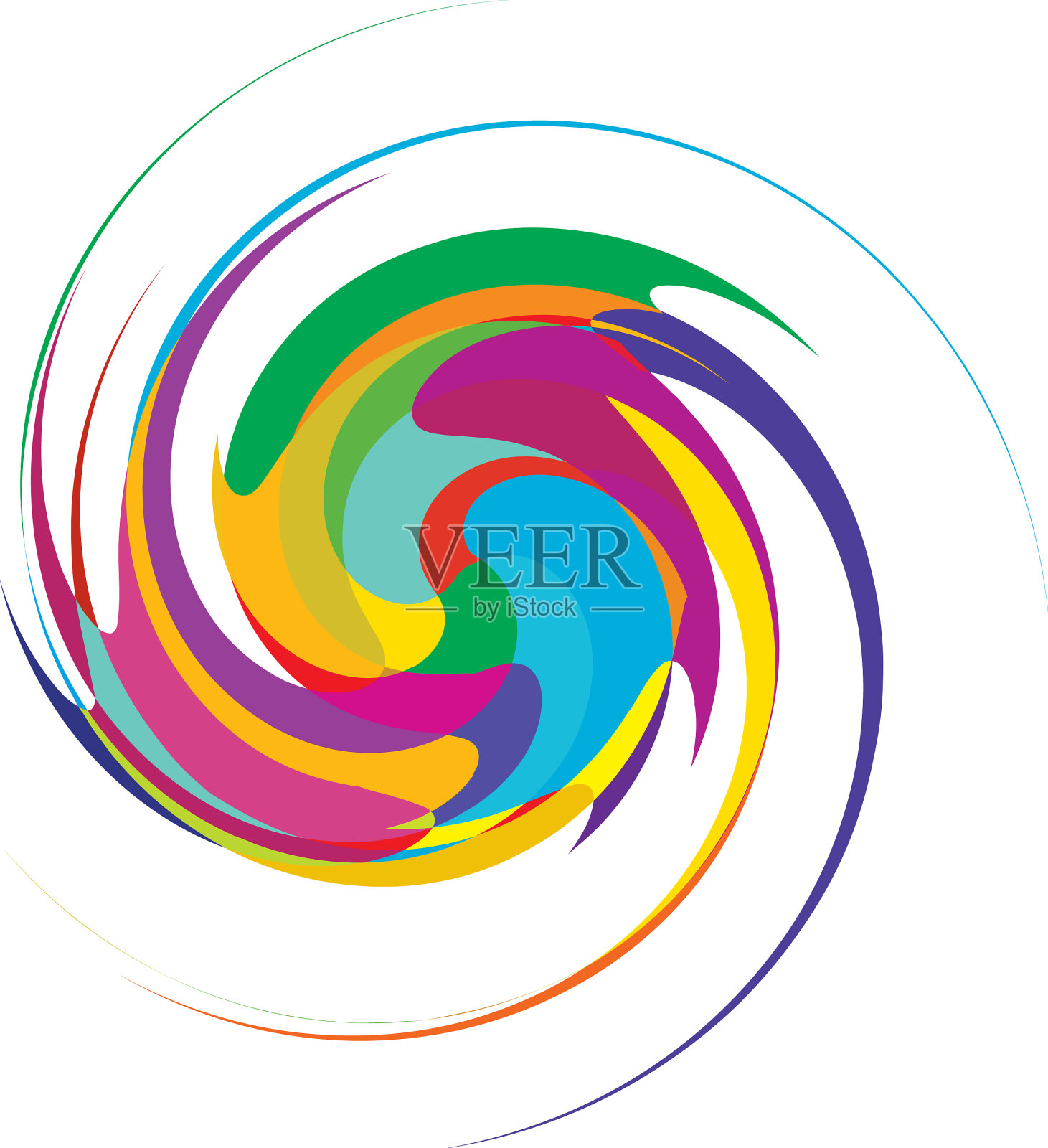 旋旋螺旋漩涡蜗壳螺旋圆形漩涡插画图片素材