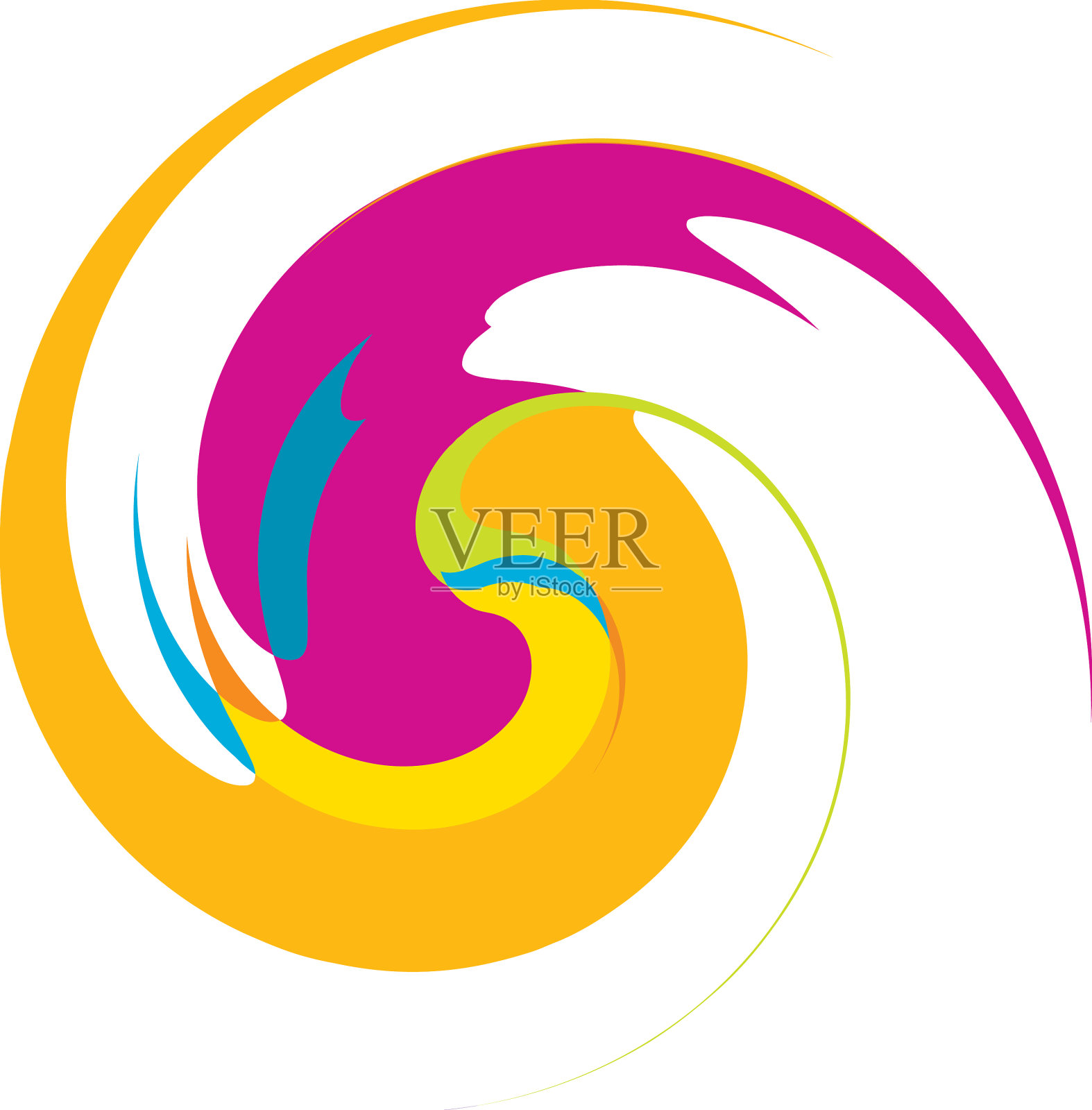 旋旋螺旋漩涡蜗壳螺旋圆形漩涡插画图片素材