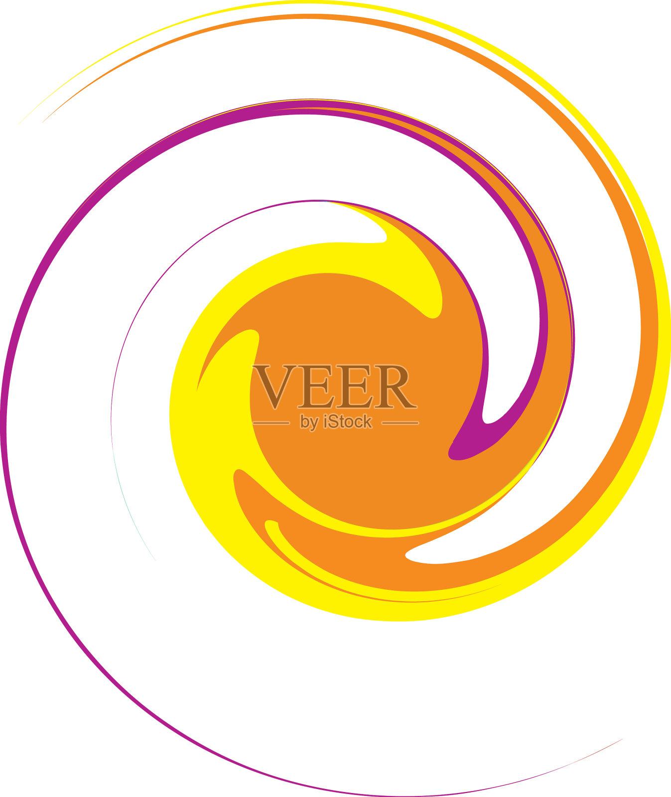 旋旋螺旋漩涡蜗壳螺旋圆形漩涡插画图片素材