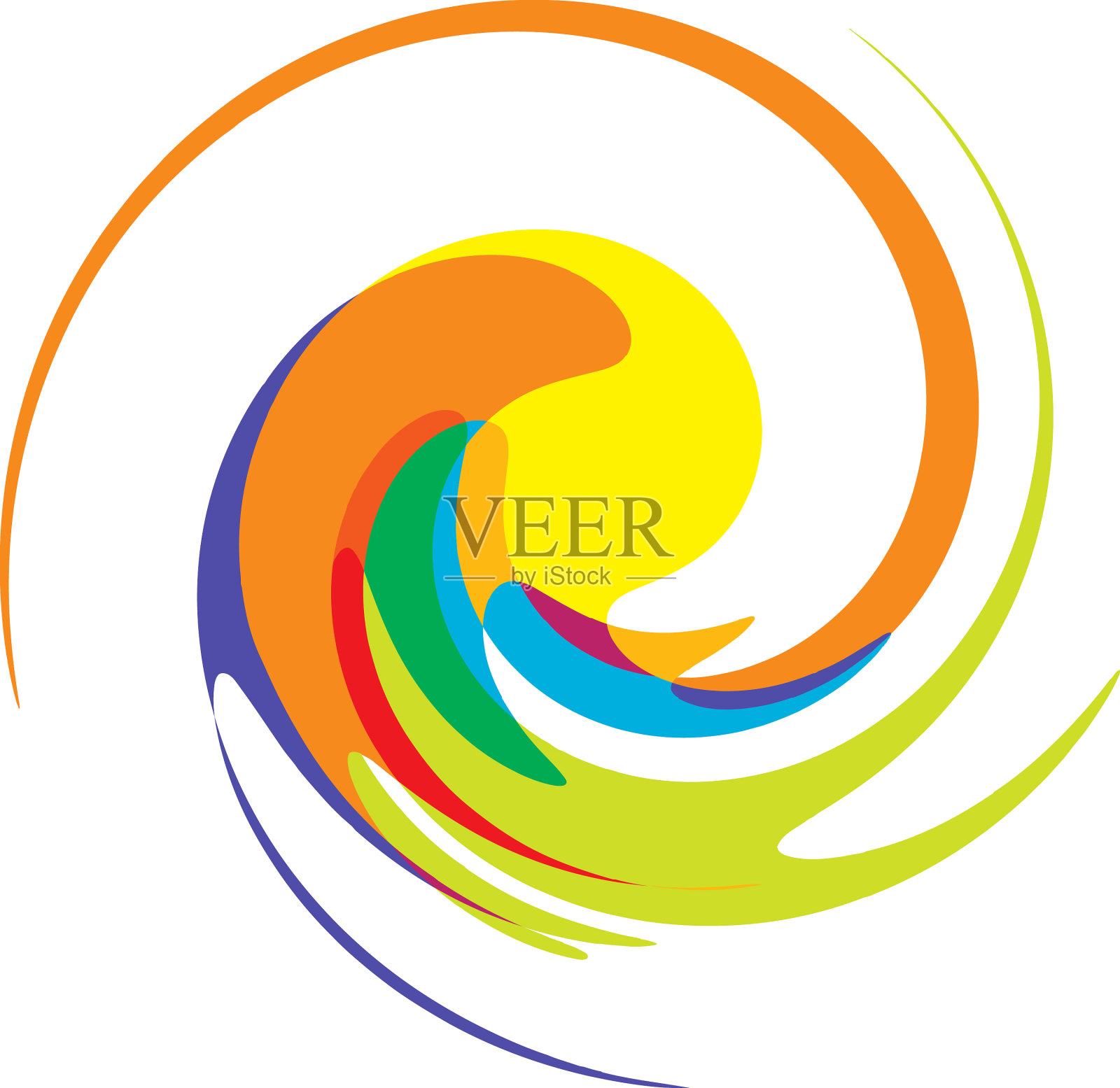 旋旋螺旋漩涡蜗壳螺旋圆形漩涡插画图片素材